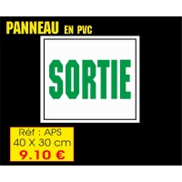 ref APS PANEAUX PVC SORTIE 40 X 30 CM