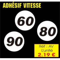 Autocollants Vitesse réf : AV