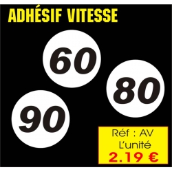 Autocollants Vitesse réf : AV