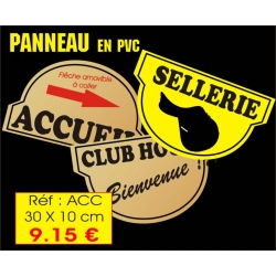 Plaque d'ACCUEIL OU CLUB HOUSE