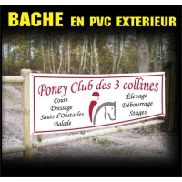 Bâche publicitaire extérieure