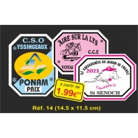 Plaque PVC Réf. 14 
