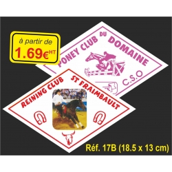 Plaque PVC Réf. 17B (18,5 x 13 cm)