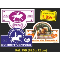 Plaque PVC Réf. 19B 