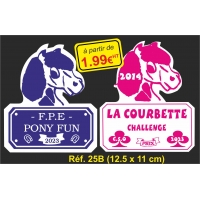 Plaque PVC Réf. 25B
