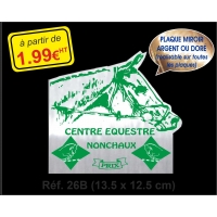 Plaque PVC Réf. 26B 