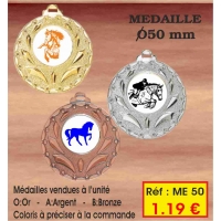 Médaille : Réf. ME50 - ø 50 mm