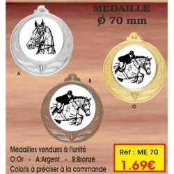 Médaille : Réf. ME70 - ø 70 mm