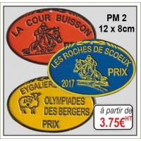 Plaque métal réf : PM2 (12 x 8cm)