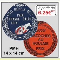 Plaque métal réf : PMH (14 x 14 cm)