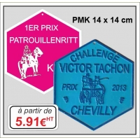 Plaque métal réf : PMK (14 x 14 cm)