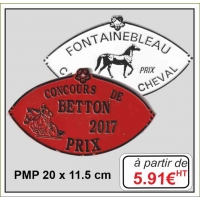 Plaque métal réf : PMP (20 x 11,5 cm)