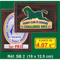 Plaque bois : Réf SB2 