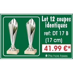 DT17B  LOT DE 12 COUPES  17 cm IDENTIQUES