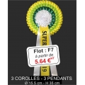 FLOTS ROSACE TRIPLE rèf F7