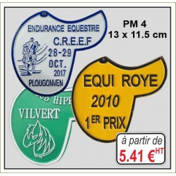 Plaque métal réf : PM4 (13x 11.5 cm)