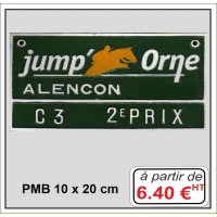 Plaque métal réf : PMB (10 x 20 cm)
