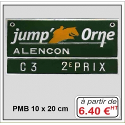 Plaque métal réf : PMB (10 x 20 cm)