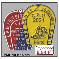 Plaque métal réf : PMF (18 x 15 cm)