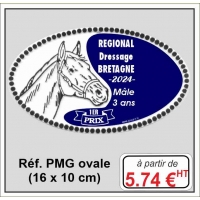 Plaque métal num :Réf. PMG (16 x 10 cm)