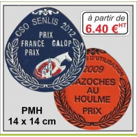 Plaque métal réf : PMH (14 x 14 cm)