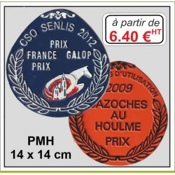 Plaque métal réf : PMH (14 x 14 cm)