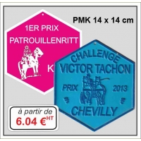 Plaque métal réf : PMK (14 x 14 cm)