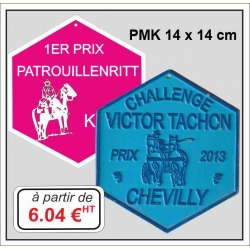 Plaque métal réf : PMK (14 x 14 cm)