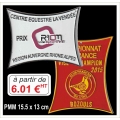 Plaque métal réf : PMM (15,5 x 13 cm)