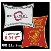 Plaque métal réf : PMM (15,5 x 13 cm)