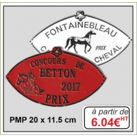 Plaque métal réf : PMP (20 x 11,5 cm)