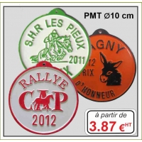 Plaque métal réf : PMT (ø 10 cm)