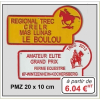 Plaque métal réf : PMZ ( 20 x 10 cm)