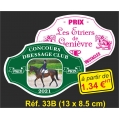 Plaque PVC Réf. 33 B (11 x 7.5 cm)