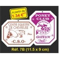 Plaque PVC Réf. 7 (11,5 x 9 cm)