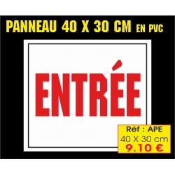 ref APE PANEAUX PVC ENTRÉE 40 X 30 CM