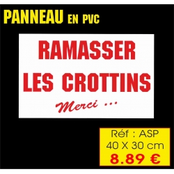 Réf. ASP - RAMASSER LES CROTTINS