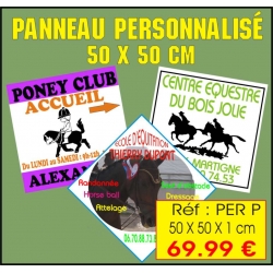 Panneau PVC personnalisé (50 x 50 x 1 cm)